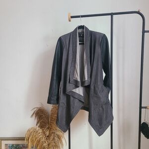 BCBGMaxAzria Gray and Black Blazer